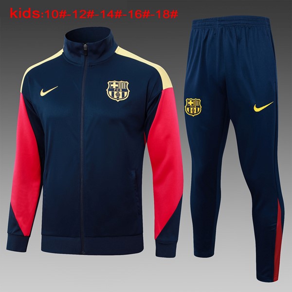 Niños Chandal Barcelona 2024-25 Azul Amarillo 3